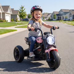 6V Kids Trike/Motorcycle with LED Headlight and Music for Toddlers Aged 3-5