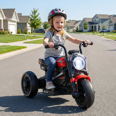 6V Kids Trike/Motorcycle with LED Headlight and Music for Toddlers Aged 3-5