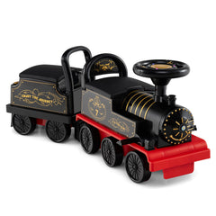 6V Kids Ride On 2-Seater Train with Carriage and Flashing LED Lights