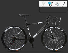 24 Speed Road Race Bicycle with Solid Tires and Double Disc Brakes