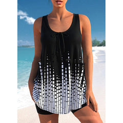 Women's Plus Size Tankini with Shorts