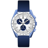 Oceanaut Men's Orbit - White Dial, Blue Strap - 50m