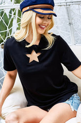 Women's Star Spangled Sleeves T-Shirt