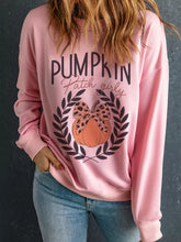 AUTUMN Women's Leopard Bowknot Pumpkin Graphic Sweatshirt