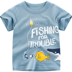 Kid's Unisex 'Fishing For Trouble' T-shirt