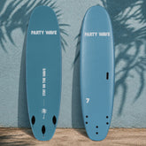 7 Foot Surfboard Trading Co. | Party Wave Soft Top Surfboard - Blue Steel
