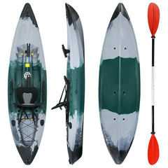 9 Foot Sit-on-Top Fishing Kayak with Rod Holders and Paddle