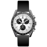 Oceanaut Men's Orbit - White Dial, Black Strap - 50m