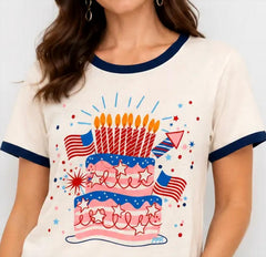 Women's Patriotic T-Shirt - Tultex Apparel