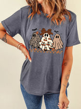 HALLOWEEN Women's Ghost Round Neck Casual T-Shirt