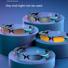 Chic Crystal Bluetooth Audio Sunglasses – Unisex Polarized UV400 Fashion Eyewear