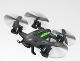 Air-Road RC Drone Car 2 in 1 Flying Car 2.4G RC Quadcopter Drone 6-Axis 4CH Helicopter With HD Camera High Speed 4WD