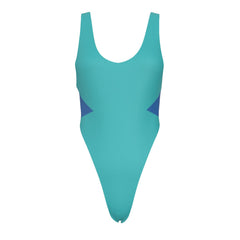 Women's Retro Angles Women's High-Leg Cut One-Piece Swimsuit