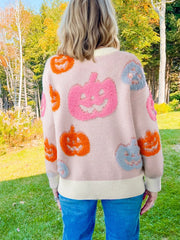HALLOWEEN Women's Cute Pumpkin Pattern Sweater