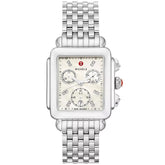 Michele Women's Deco Diamond - White Dial - 50m