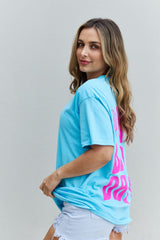 Women's Sweet Claire "More Beach Days" Oversized Graphic T-Shirt