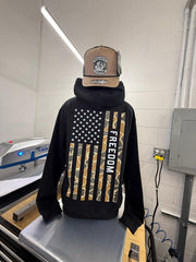 Unisex Adult's Freedom Flag Hoodie
