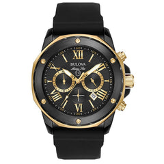 Bulova Men's Marine Star - Black Dial/Strap/Case - 100m