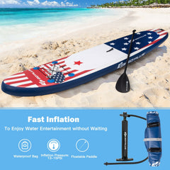 11 Foot Inflatable Stand Up Paddle Board with 3 Fins