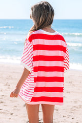 Women's 'Sloan' Stripe Side Split Loose Top