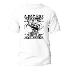 Outdoorzees Unisex 'A Bad Day Fishing' T-Shirt