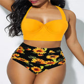 Women's High Waist Two-Piece Bikini Swimsuit