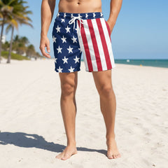 Men's Stars & Stripes Swim Shorts