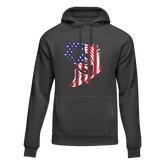 Outdoorzees Unisex American Flag Fish Hoodie