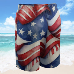 Boy's Americana Board Shorts