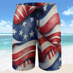 Boy's Americana Board Shorts