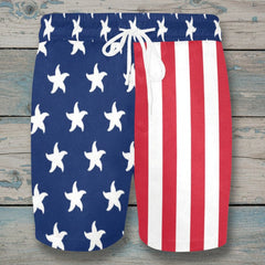 Men's Stars & Stripes Swim Shorts