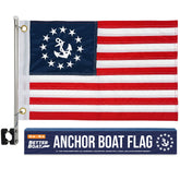 Americana Anchor Flag Boat/Yacht Ensign 12" x 18"
