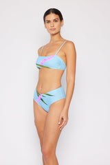 Women's Two-Piece Bandeau Bikini Swimsuit - Orchid Blue
