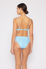 Women's Two-Piece Bandeau Bikini Swimsuit - Orchid Blue