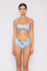 Women's Two-Piece Bandeau Bikini Swimsuit - Orchid Blue