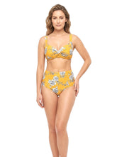 Women's High Waist Two-Piece Bikini Swimsuit - Rose Mustard