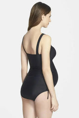 Femstylo Women's Rouched Two-Piece Tankini Maternity Swimsuit