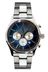 Beyond Boring Watch Company Men's Retro Chronograph - Blue Dial - 100m