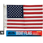 Americana Boat Flag Set 12" x 18"
