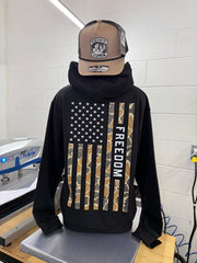 Unisex Adult's Freedom Flag Hoodie