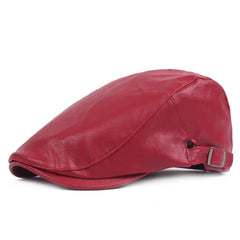 Men's Stylish Leather Scally Cap