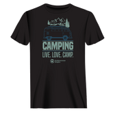 Outdoorzees Unisex 'Camping Live Love Camp' T-Shirt