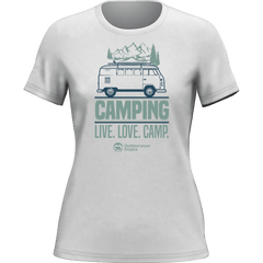 Outdoorzees Women's 'Camping Live Love Camp' T-Shirt