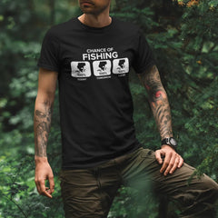 Outdoorzees Unisex 'Chance of Fishing' T-Shirt