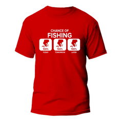 Outdoorzees Unisex 'Chance of Fishing' T-Shirt