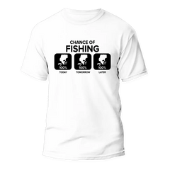 Outdoorzees Unisex 'Chance of Fishing' T-Shirt