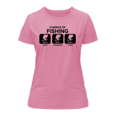 Outdoorzees Women's 'Chance of Fishing' T-Shirt