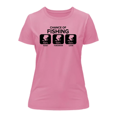 Outdoorzees Women's 'Chance of Fishing' T-Shirt