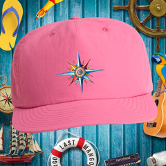 Unisex Latitudes Nautical Compass Design Surf Cap
