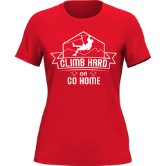 Outdoorzees Women's 'Climb Hard Or Go Home' T-Shirt